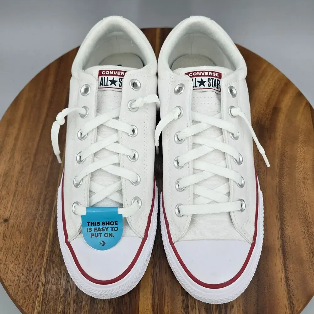 Converse Chuck Taylor All Star Shoes 7Y White Canvas Slip On Athletic Sneakers